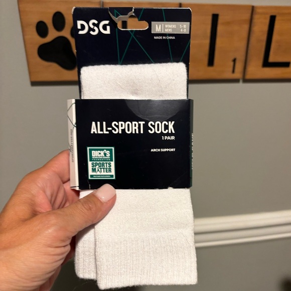 Women's Two Athletic Socks - Maroon  (Small) and White (Medium)  NWT - Picture 3 of 14